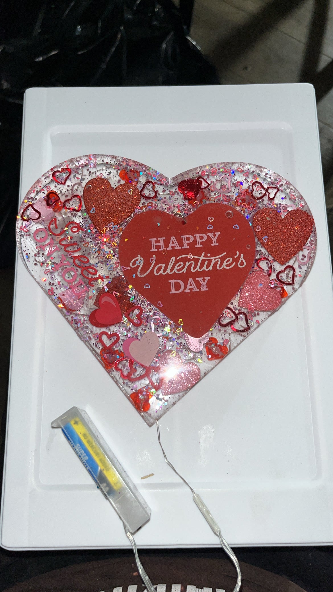 VALENTINES CUSTOM RESIN KEEPSAKE